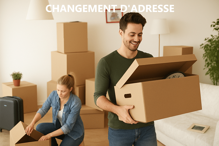 changement d'adresse